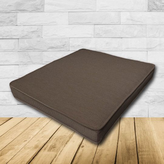 	Dining Chair Seat Cushion Boxed Style - - Custom outdoor patio furniture cushions from Cascadia Outdoor Cushions in Sunbrella Fabrics