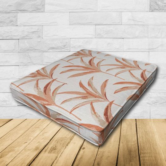 Dining Chair Seat Cushion Boxed Style - - Custom outdoor patio furniture cushions from Cascadia Outdoor Cushions in Sunbrella Fabrics