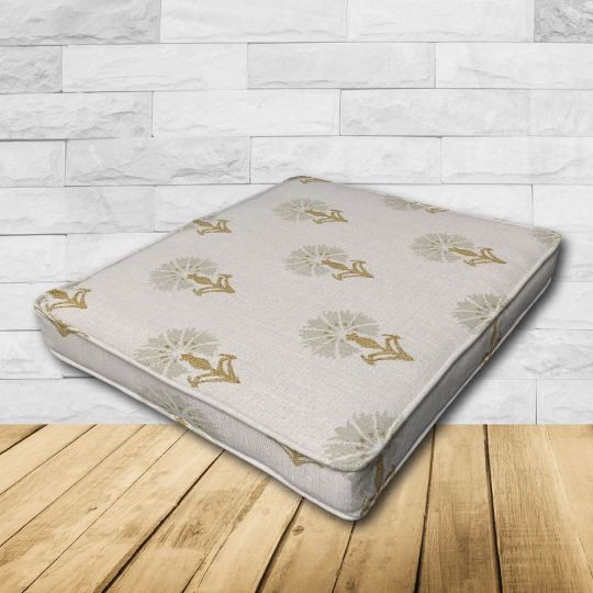 Dining Chair Seat Cushion Boxed Style - - Custom outdoor patio furniture cushions from Cascadia Outdoor Cushions in Sunbrella Fabrics