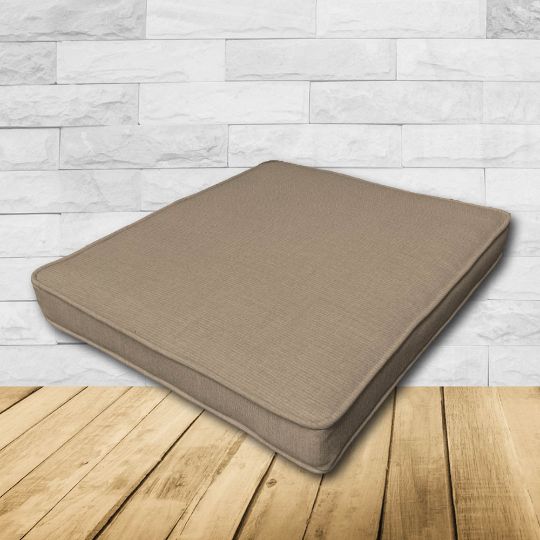 Dining Chair Seat Cushion Boxed Style - - Custom outdoor patio furniture cushions from Cascadia Outdoor Cushions in Sunbrella Fabrics