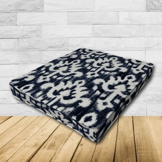 Dining Chair Seat Cushion Boxed Style - - Custom outdoor patio furniture cushions from Cascadia Outdoor Cushions in Sunbrella Fabrics