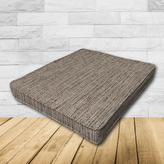 Patio Dining Chair Seat Cushion Boxed Style - - Custom outdoor patio furniture cushions from Cascadia Outdoor Cushions in Sunbrella Fabric