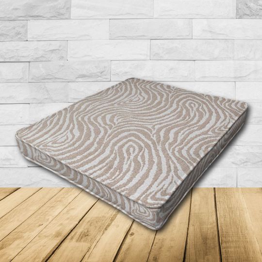 	Patio Dining Chair Seat Cushion Boxed Style - - Custom outdoor patio furniture cushions from Cascadia Outdoor Cushions in Sunbrella Fabric
