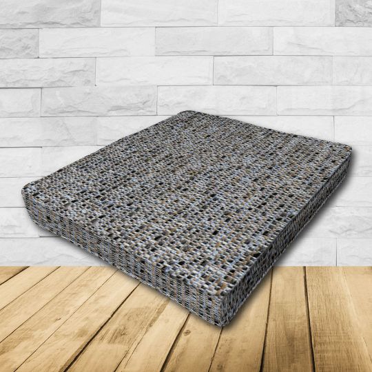 Dining Chair Seat Cushion Boxed Style - - Custom outdoor patio furniture cushions from Cascadia Outdoor Cushions in Sunbrella Fabrics