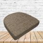 Richloom Solarium Mercer Rattan Boxed Patio Contoured Dining Chair Seat Cushions –Wicker Chair Cushions