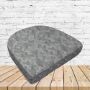 Richloom Solarium Mixes Pebbles Boxed Patio Contoured Dining Chair Seat Cushions –Wicker Chair Cushions