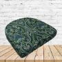 Richloom Solarium Parkview Emerald Boxed Patio Contoured Dining Chair Seat Cushions –Wicker Chair Cushions