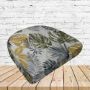 Richloom Solarium Piermont Stone Boxed Patio Contoured Dining Chair Seat Cushions –Wicker Chair Cushions
