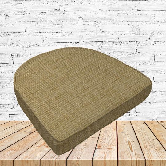 Richloom Solarium Rave Birch Boxed Patio Contoured Dining Chair Seat Cushions –Wicker Chair Cushions
