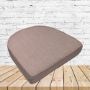 Richloom Solarium Rave Blush Boxed Patio Contoured Dining Chair Seat Cushions –Wicker Chair Cushions