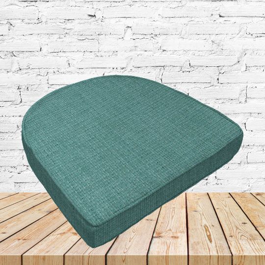 Richloom Solarium Rave Breeze Boxed Patio Contoured Dining Chair Seat Cushions –Wicker Chair Cushions