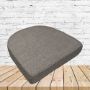 Richloom Solarium Rave Fossil Boxed Patio Contoured Dining Chair Seat Cushions –Wicker Chair Cushions