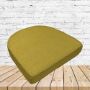 Richloom Solarium Rave Lemon Boxed Patio Contoured Dining Chair Seat Cushions –Wicker Chair Cushions