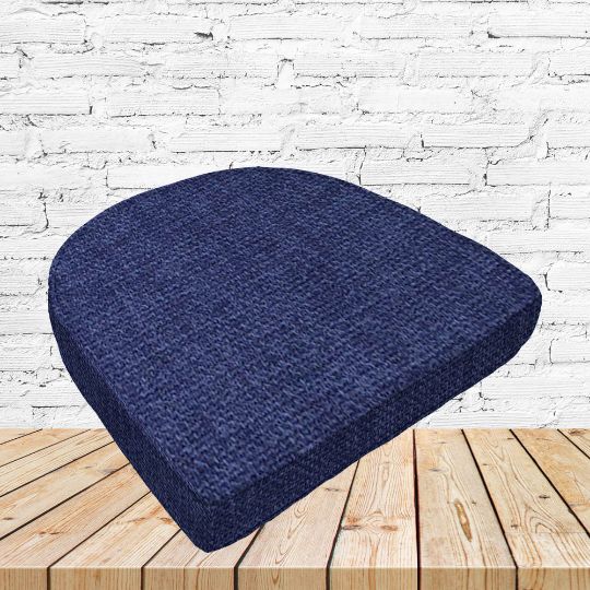 Richloom Solarium Rave Marine Boxed Patio Contoured Dining Chair Seat Cushions –Wicker Chair Cushions