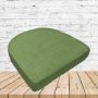 Richloom Solarium Rave Palm Boxed Patio Contoured Dining Chair Seat Cushions –Wicker Chair Cushions