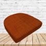 Richloom Solarium Rave Tangerine Boxed Patio Contoured Dining Chair Seat Cushions –Wicker Chair Cushions