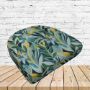Richloom Solarium Somap Palm Boxed Patio Contoured Dining Chair Seat Cushions –Wicker Chair Cushions