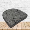 Richloom Solarium Talia Noir Boxed Patio Contoured Dining Chair Seat Cushions –Wicker Chair Cushions