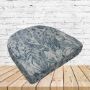 Richloom Solarium Wilshire Indigo Boxed Patio Contoured Dining Chair Seat Cushions –Wicker Chair Cushions