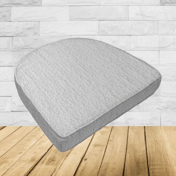Cushion for wicker patio chairs, contoured or rounded at the back, Designed specifically for outdoor wicker patio chairs.