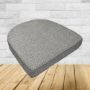 Wicker Patio Chair Cushions with a rounded back Boxed Double Piped Patio Dining Chair Seat Pad or Seat Cushion from Cascadia Outdoor Cushions