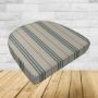Wicker Patio Chair Cushions with a rounded back Boxed Double Piped Patio Dining Chair Seat Pad or Seat Cushion from Cascadia Outdoor Cushions