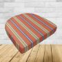 Wicker Patio Chair Cushions with a rounded back Boxed Double Piped Patio Dining Chair Seat Pad or Seat Cushion from Cascadia Outdoor Cushions