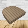 Wicker Patio Chair Cushions with a rounded back Boxed Double Piped Patio Dining Chair Seat Pad or Seat Cushion from Cascadia Outdoor Cushions
