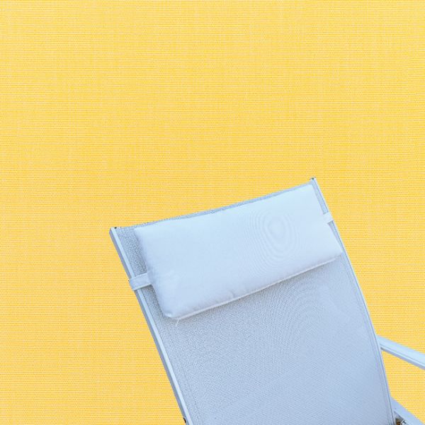 Outdoor Head Rest Pillow in Canvas Buttercup – Sunbrella® – 19"x8"