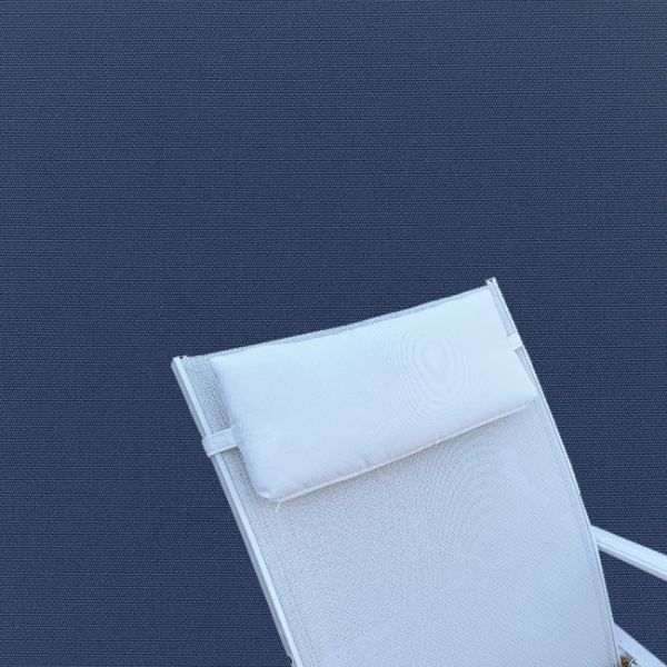 Outdoor Head Rest Pillow in Canvas Navy – Sunbrella® – 19"x8"
