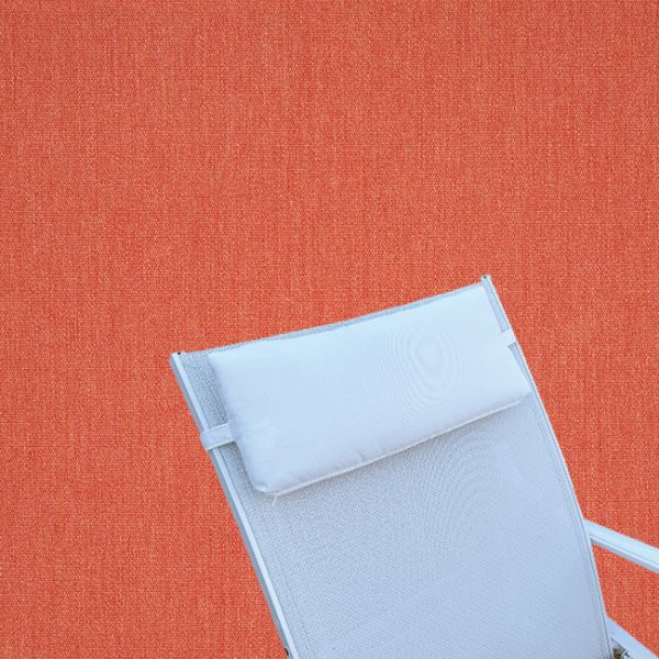 Outdoor Head Rest Pillow in Canvas Persimmon – Sunbrella® – 19"x8"