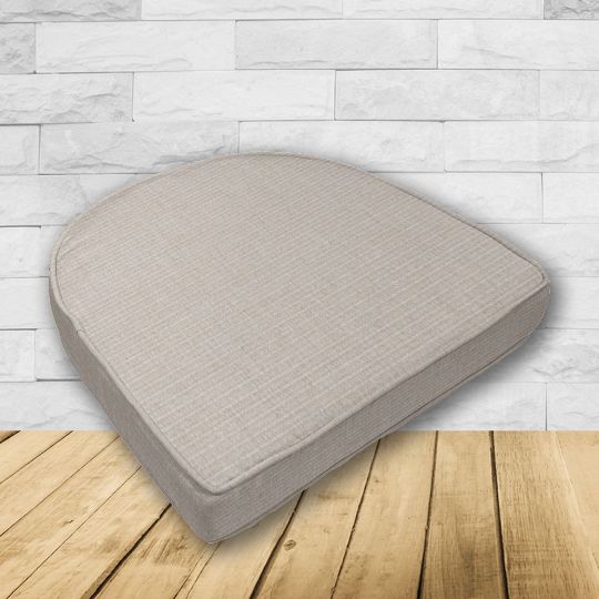 Dining Chair Seat Cushion Boxed Style - - Custom outdoor patio furniture cushions from Cascadia Outdoor Cushions in Sunbrella Fabrics