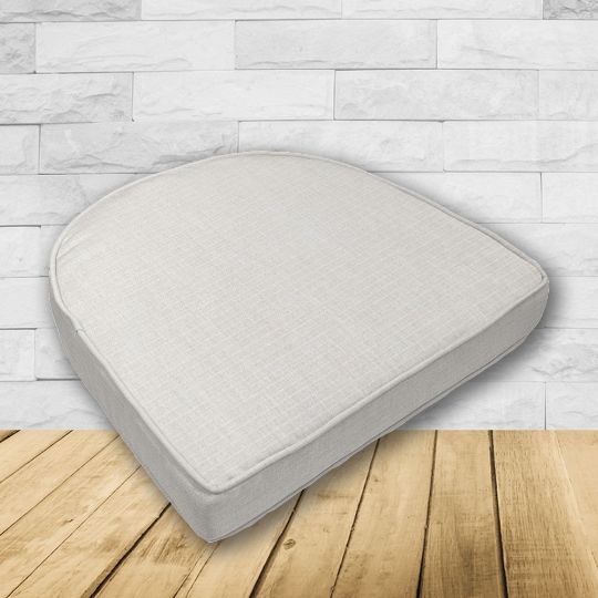 Dining Chair Seat Cushion Boxed Style - - Custom outdoor patio furniture cushions from Cascadia Outdoor Cushions in Sunbrella Fabrics