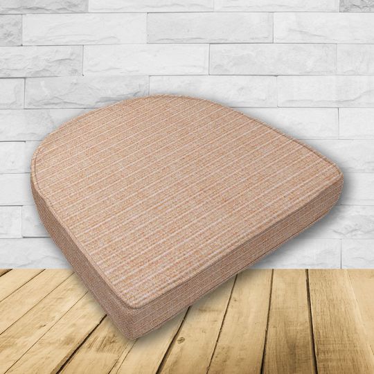 Dining Chair Seat Cushion Boxed Style - - Custom outdoor patio furniture cushions from Cascadia Outdoor Cushions in Sunbrella Fabrics