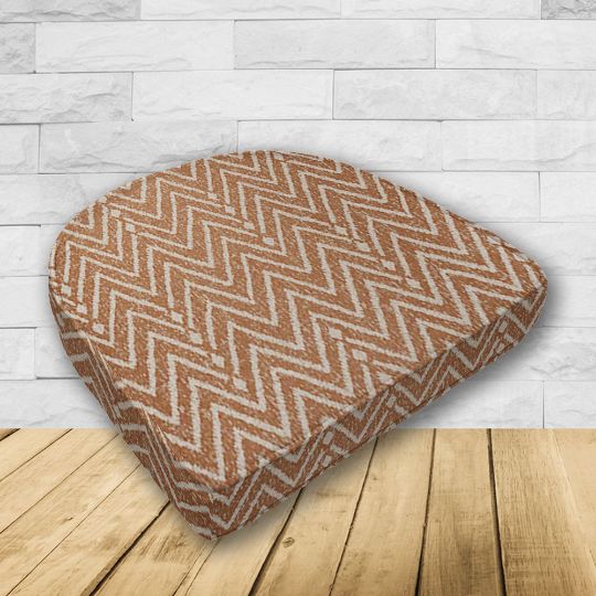 Wicker Patio Chair Cushions with a rounded back Boxed Double Piped Patio Dining Chair Seat Pad or Seat Cushion from Cascadia Outdoor Cushions