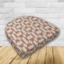 Wicker Patio Chair Cushions with a rounded back Boxed Double Piped Patio Dining Chair Seat Pad or Seat Cushion from Cascadia Outdoor Cushions