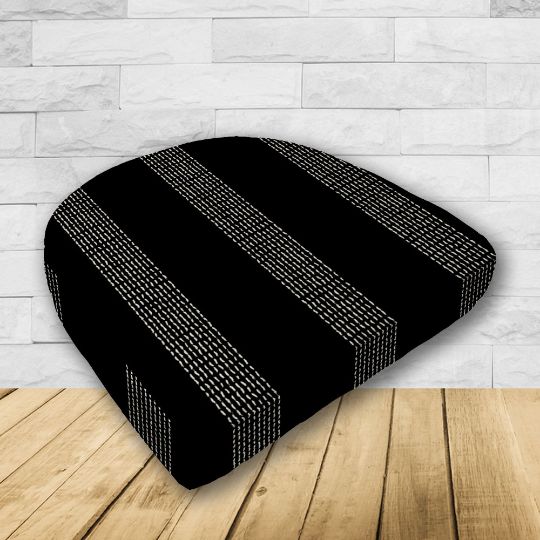 Wicker Patio Chair Cushions with a rounded back Boxed Double Piped Patio Dining Chair Seat Pad or Seat Cushion from Cascadia Outdoor Cushions