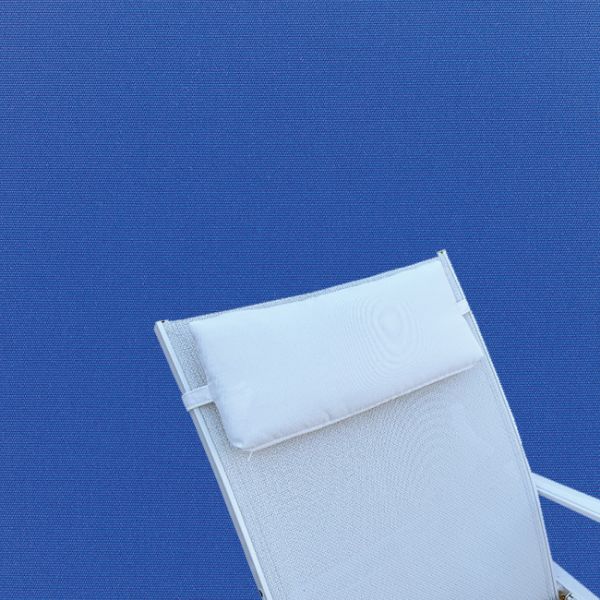 Outdoor Head Rest Pillow in Canvas True Blue – Sunbrella® – 19"x8"