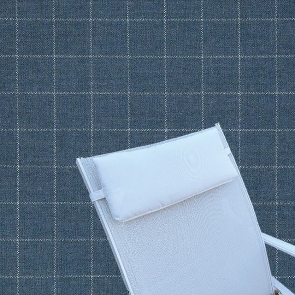 Outdoor Head Rest Pillow in Context Indigo– Sunbrella® – 19"x8"