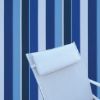 Outdoor Head Rest Pillow in Milano Cobalt– Sunbrella® – 19"x8"
