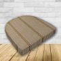 Wicker Patio Chair Cushions with a rounded back Boxed Double Piped Patio Dining Chair Seat Pad or Seat Cushion from Cascadia Outdoor Cushions