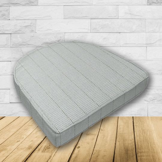 Wicker Patio Chair Cushions with a rounded back Boxed Double Piped Patio Dining Chair Seat Pad or Seat Cushion from Cascadia Outdoor Cushions