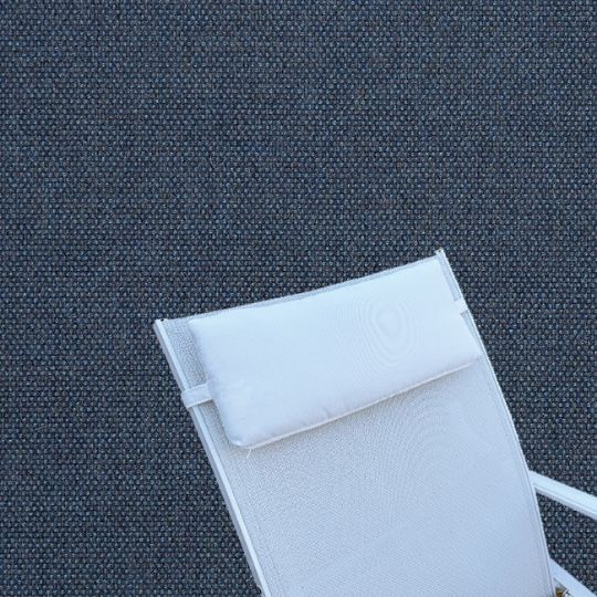 Outdoor Head Rest Pillow in Blend Indigo – Sunbrella® – 19" x 8"