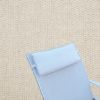 Outdoor Head Rest Pillow in Blend Linen – Sunbrella® – 19" x 8"