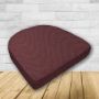 Wicker Patio Chair Cushions with a rounded back Boxed Double Piped Patio Dining Chair Seat Pad or Seat Cushion from Cascadia Outdoor Cushions