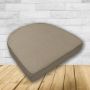 Wicker Patio Chair Cushions with a rounded back Boxed Double Piped Patio Dining Chair Seat Pad or Seat Cushion from Cascadia Outdoor Cushions