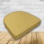 Wicker Patio Chair Cushions with a rounded back Boxed Double Piped Patio Dining Chair Seat Pad or Seat Cushion from Cascadia Outdoor Cushions
