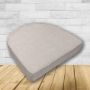 Wicker Patio Chair Cushions with a rounded back Boxed Double Piped Patio Dining Chair Seat Pad or Seat Cushion from Cascadia Outdoor Cushions