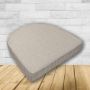 Wicker Patio Chair Cushions with a rounded back Boxed Double Piped Patio Dining Chair Seat Pad or Seat Cushion from Cascadia Outdoor Cushions