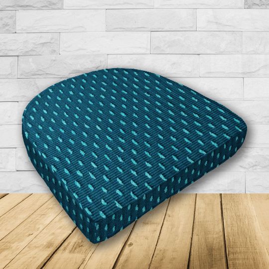 Wicker Patio Chair Cushions with a rounded back Boxed Double Piped Patio Dining Chair Seat Pad or Seat Cushion from Cascadia Outdoor Cushions